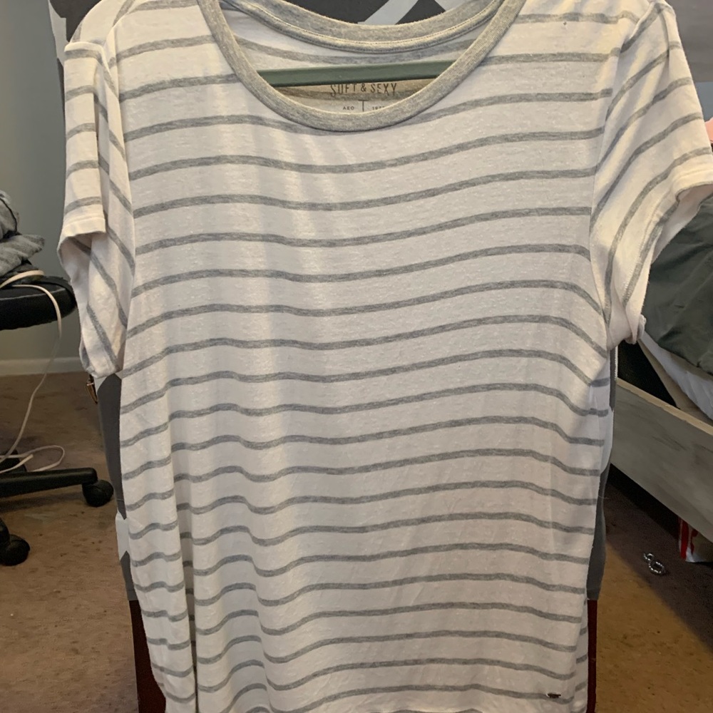 Stripped American eagle outfitters soft and sexy t shirt